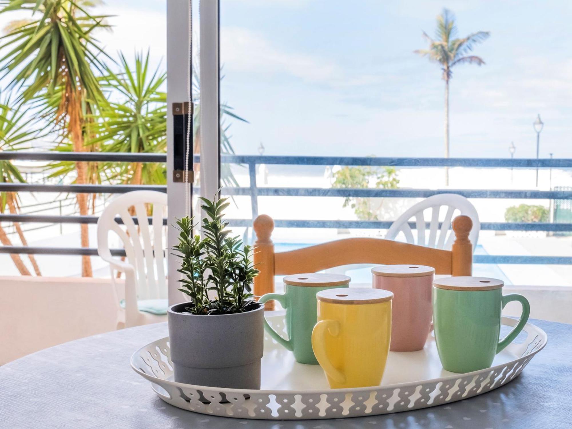 Live Punta Columbus Pool & Beach Front Punta Del Hidalgo Bagian luar foto