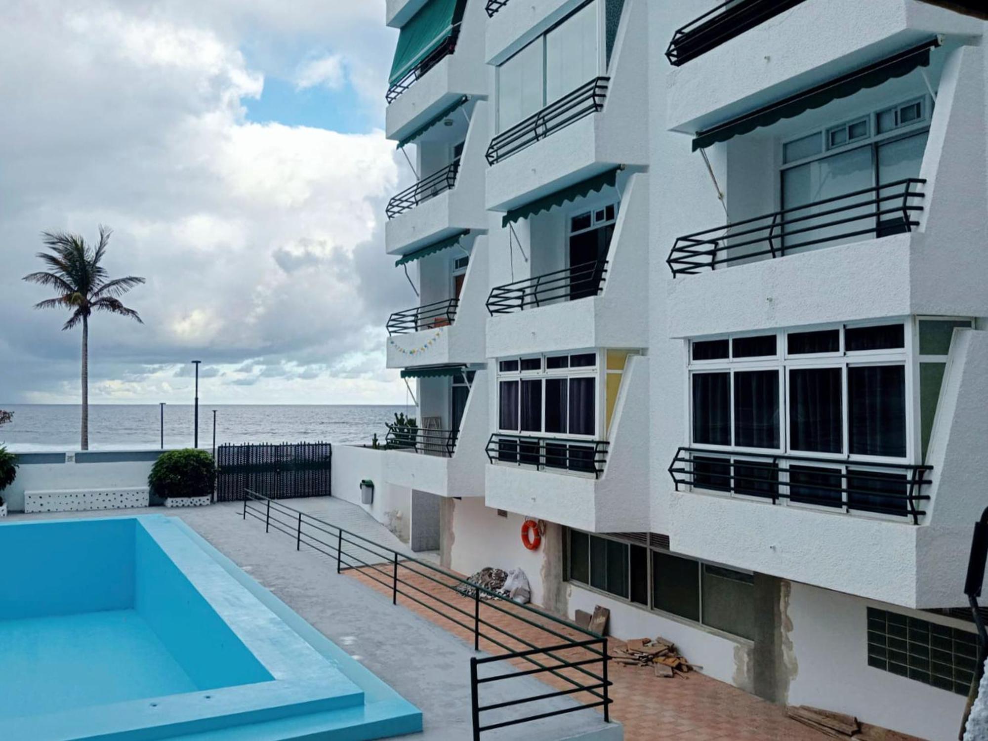 Live Punta Columbus Pool & Beach Front Punta Del Hidalgo Bagian luar foto